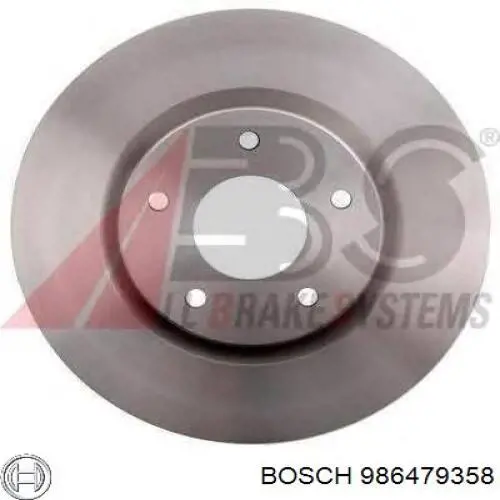 Гальмівні диски передні 986479358 Bosch