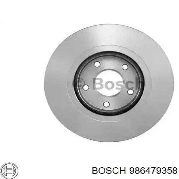 Диск переднього гальма Bosch 986479358 ціна, від 50.09 USD