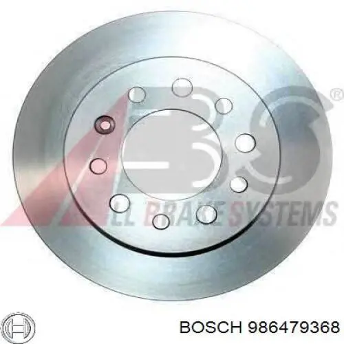 Диск переднього гальма Bosch 986479368 ціна, від 39.30 USD