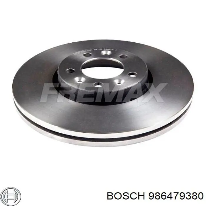 986479380 Bosch диск гальмівний передній