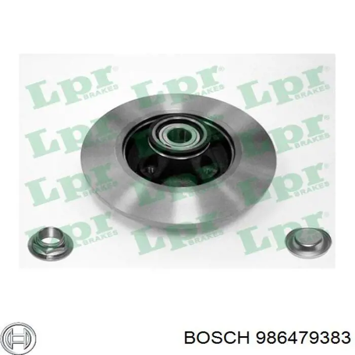 986479383 Bosch диск гальмівний задній