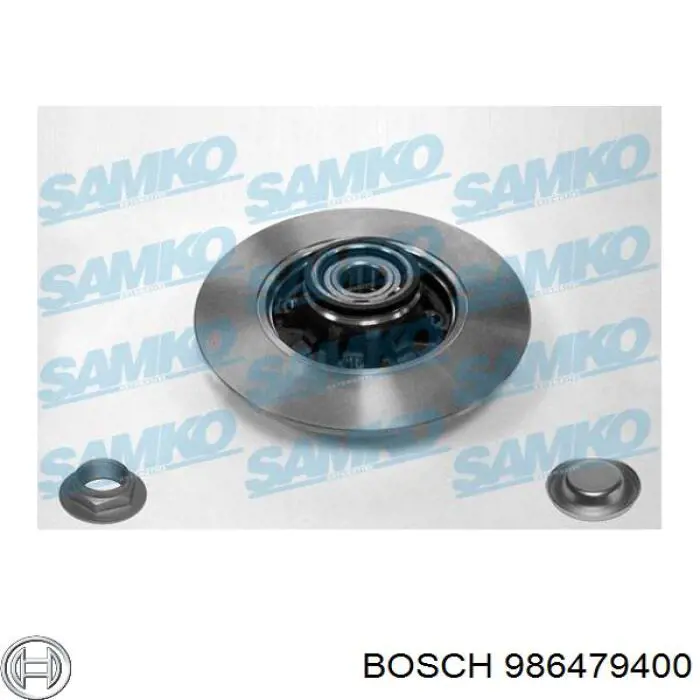 Купити 986479400 Bosch Диск заднього гальма