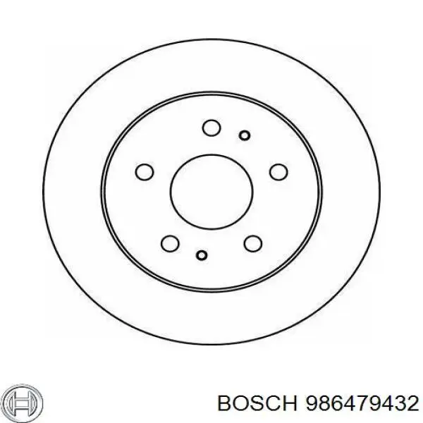 986479432 Bosch диск гальмівний передній