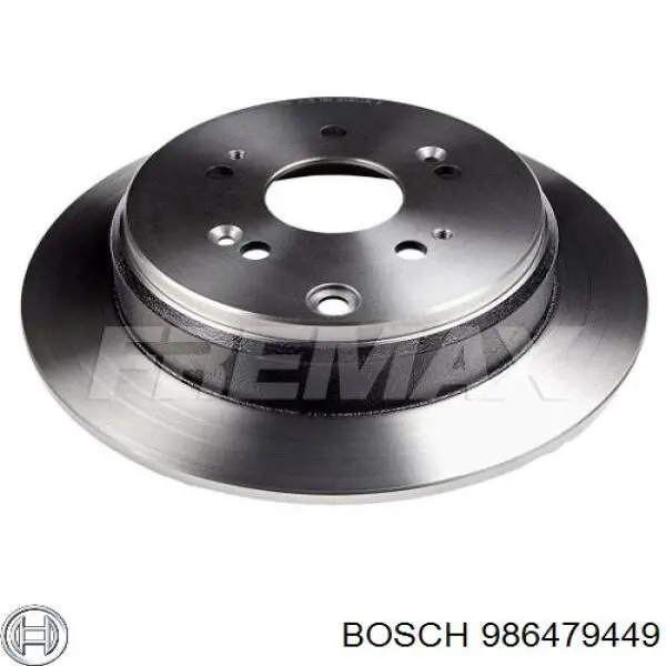 986479449 Bosch диск гальмівний задній