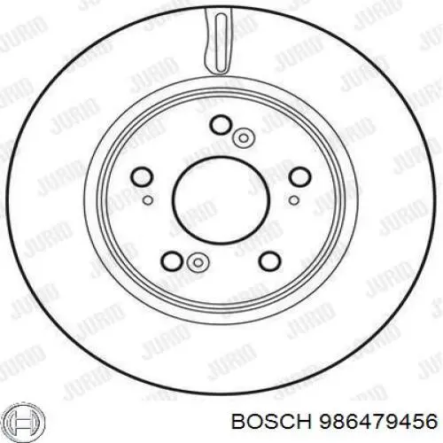 Гальмівні диски передні 986479456 Bosch