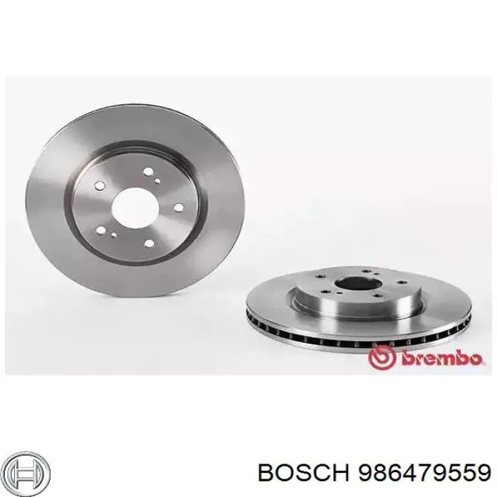 Диск переднього гальма Bosch 986479559 ціна, від 51.11 USD