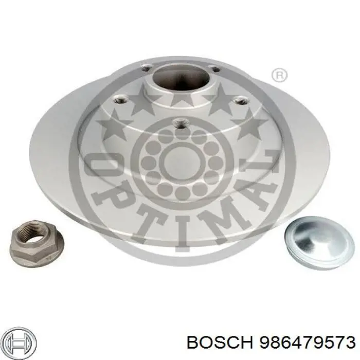 986479573 Bosch диск гальмівний задній