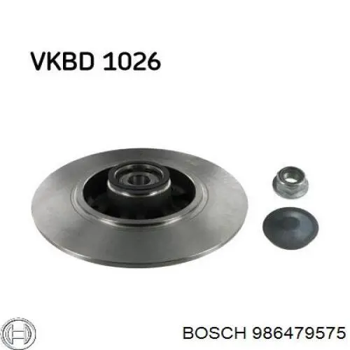 Гальмівні диски 986479575 Bosch