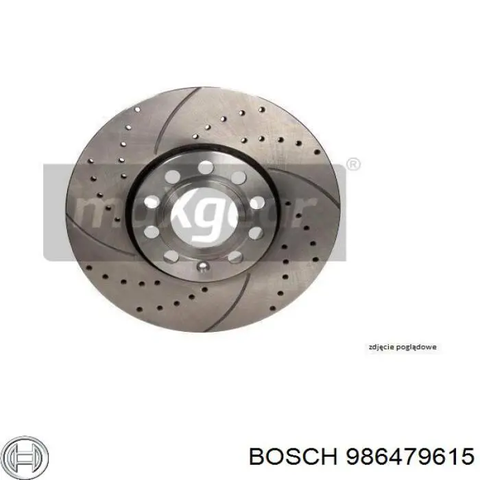 986479615 Bosch диск гальмівний задній
