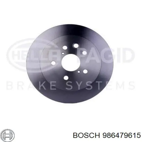 Гальмівні диски 986479615 Bosch