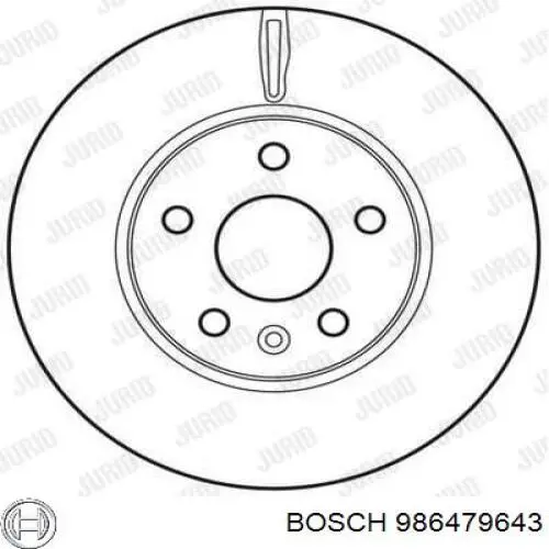 Купити 986479643 Bosch Ротор гальмівний
