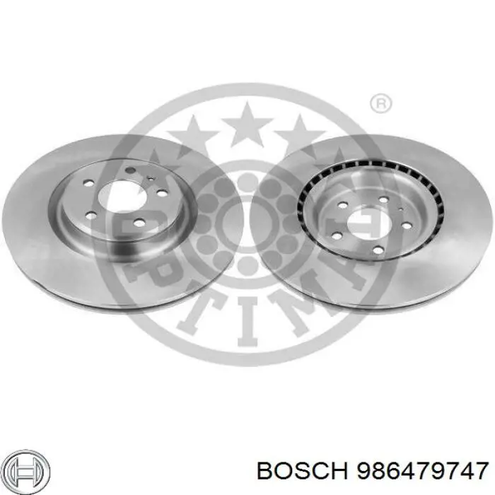 Диск переднього гальма Bosch 986479747 ціна, від 97.84 USD