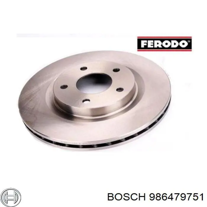 Диск переднього гальма Bosch 986479751 ціна, від 40.82 USD