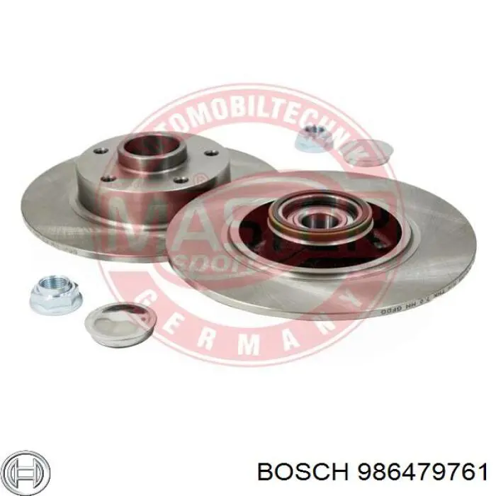 986479761 Bosch Дискові гальма