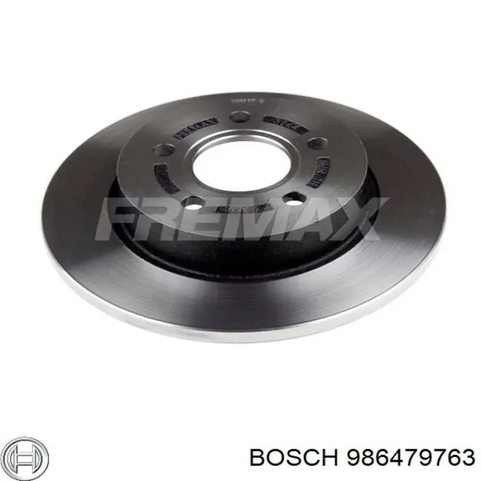 986479763 Bosch диск гальмівний задній
