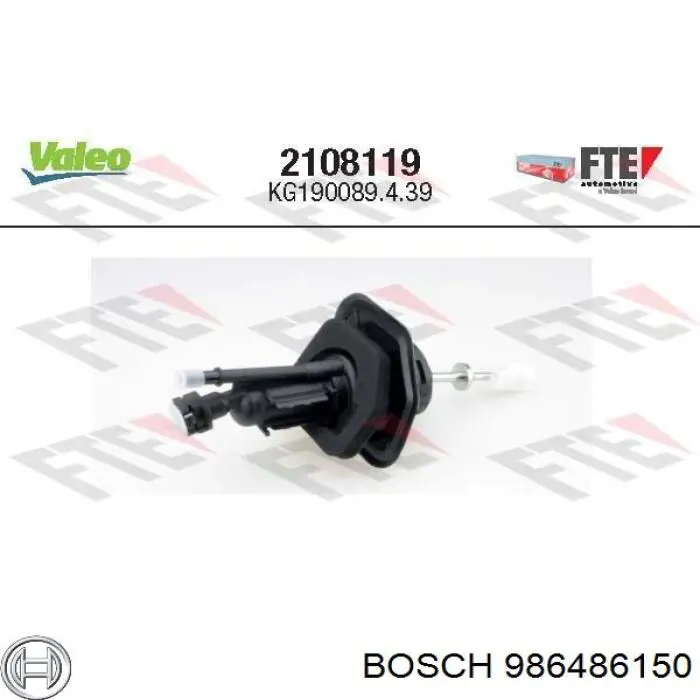 Головний циліндр зчеплення 986486150 Bosch