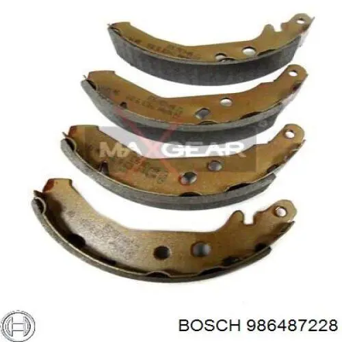 Колодки гальмові задні, барабанні 986487228 Bosch