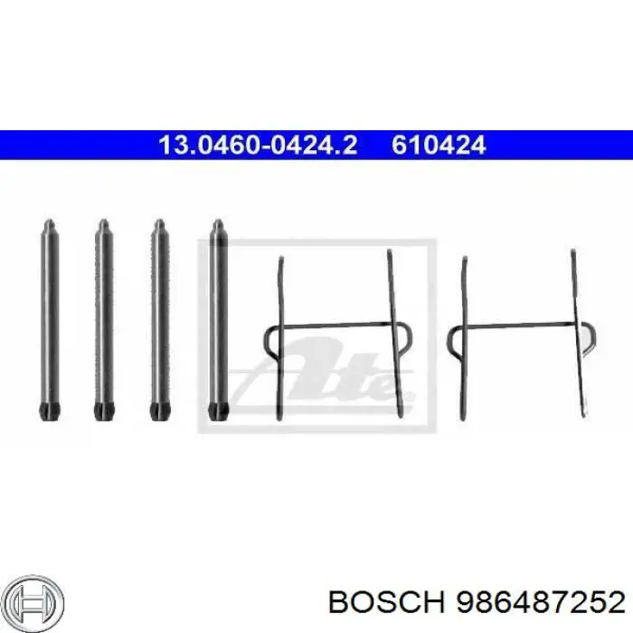 Колодки гальмові задні, барабанні 986487252 Bosch