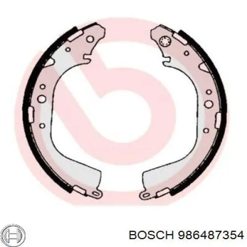 Колодки гальмові задні, барабанні 986487354 Bosch