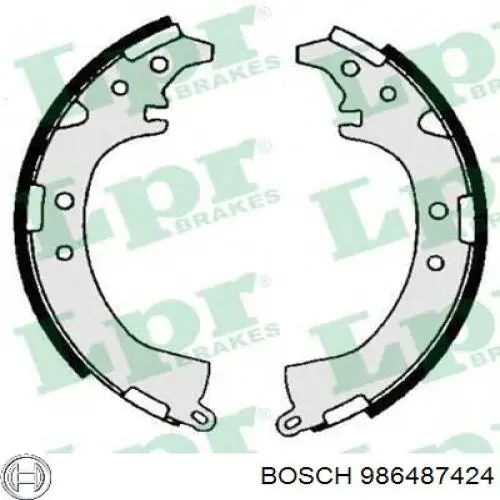 Колодки гальмові задні, барабанні 986487424 Bosch