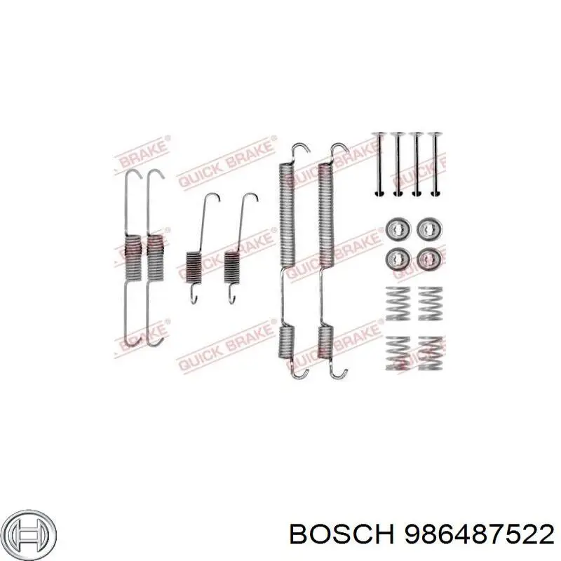 986487522 Bosch Колодки гальмівні задні, барабанні