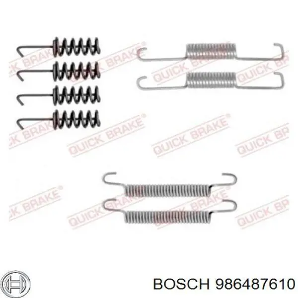 Колодки ручника / стоянкового гальма Bosch 986487610 ціна, від 17.40 USD