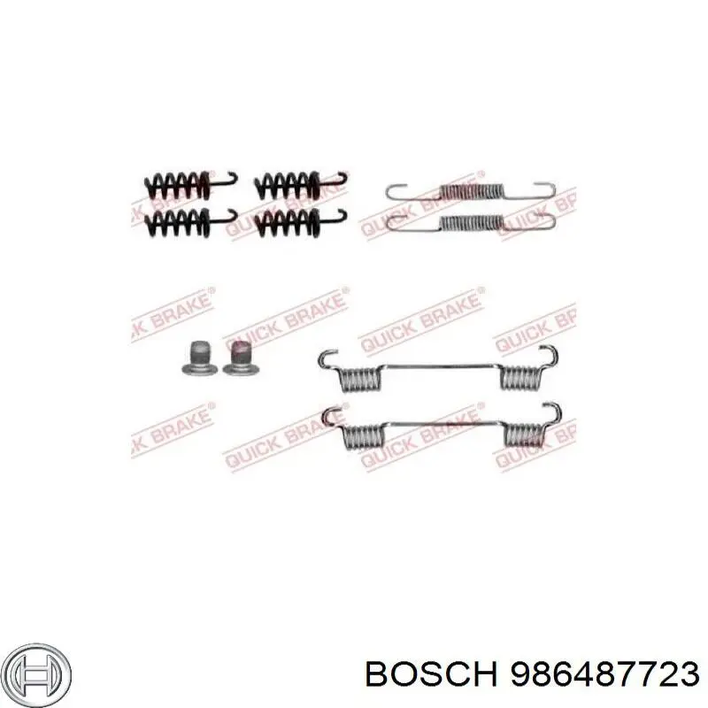 986487723 Bosch колодки ручника/стоянкового гальма