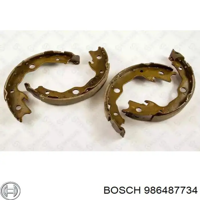 986487734 Bosch Гальмівні колодки ручника