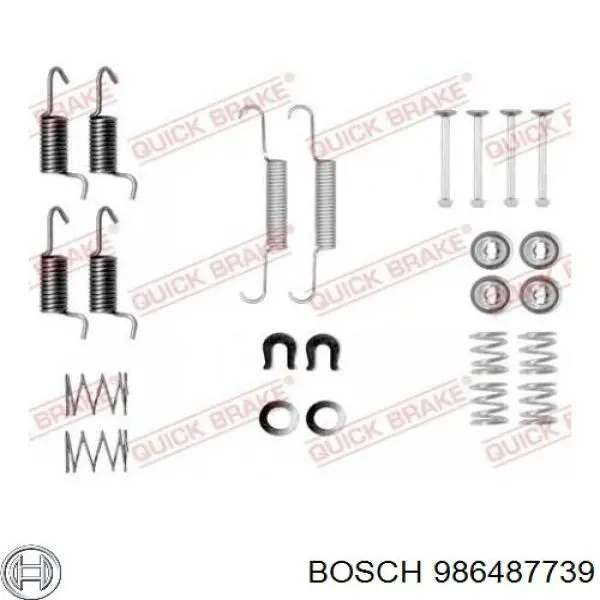 Колодки ручника 986487739 Bosch