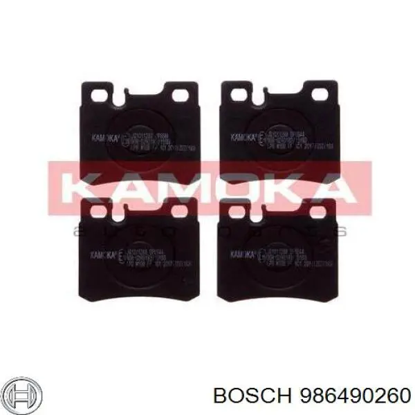 Задні гальмівні колодки Bosch 986490260 ціна, від 11.04 USD