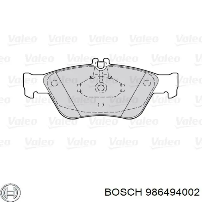 Гальмівні колодки Bosch 986494002 ціна, від 19.57 USD