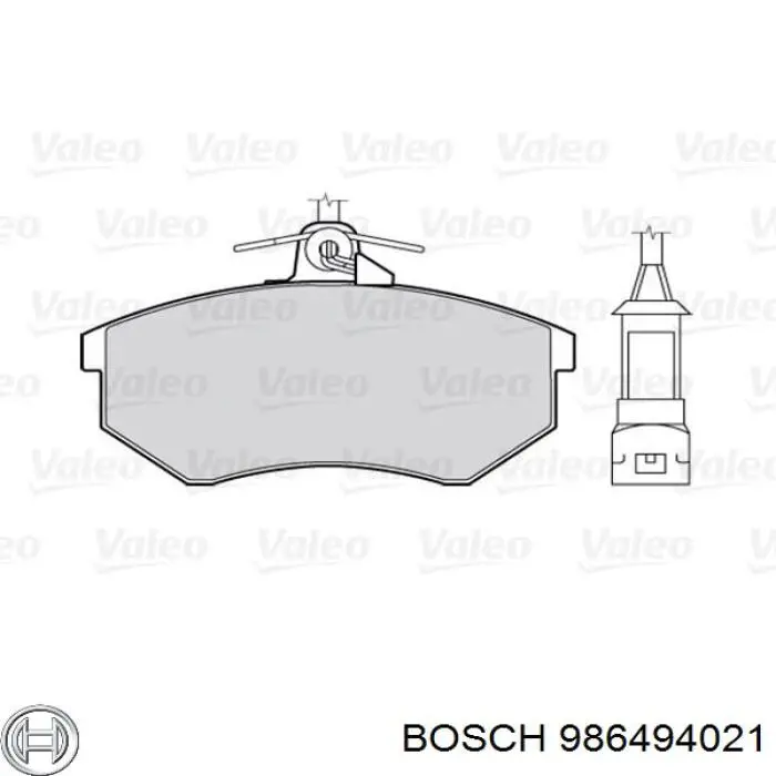 Гальмівні колодки Bosch 986494021 ціна, від 21.98 USD