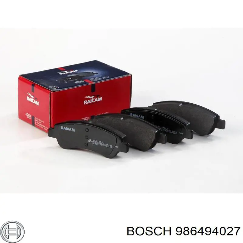 Купити 986494027 Bosch Колодки гальмівні передні, дискові