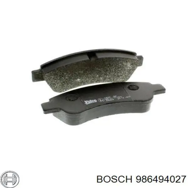 986494027 Bosch Передні гальмівні колодки