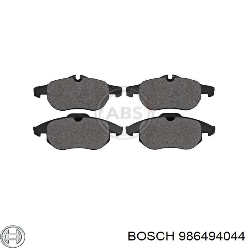 986494044 Bosch Передні гальмівні колодки
