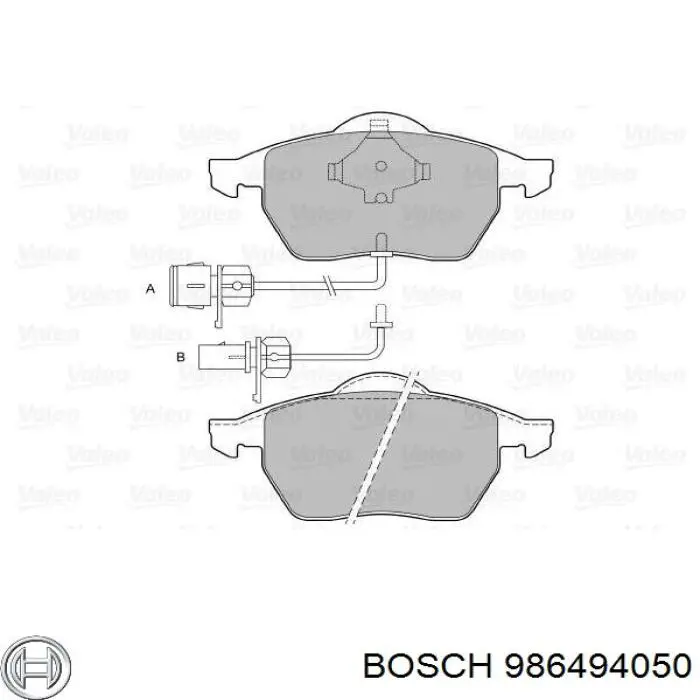 Гальмівні колодки Bosch 986494050 ціна, від 28.24 USD