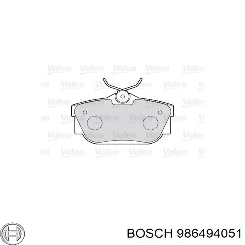 Задні гальмівні колодки Bosch 986494051 ціна, від 25.23 USD