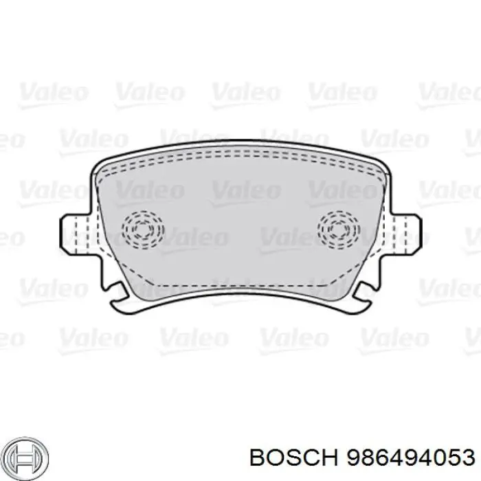 Купити 986494053 Bosch Задні колодки