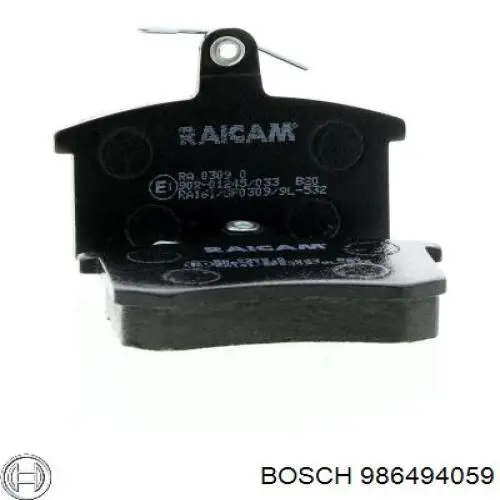 Купити 986494059 Bosch Задні колодки