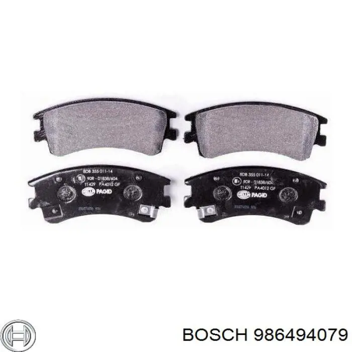 Купити 986494079 Bosch Колодки гальмівні передні, дискові