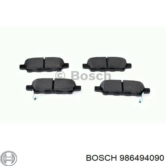 Задні гальмівні колодки Bosch 986494090 ціна, від 24.31 USD