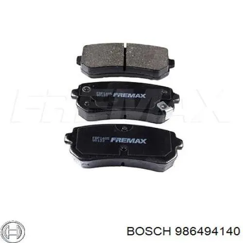 Купити 986494140 Bosch Задні колодки