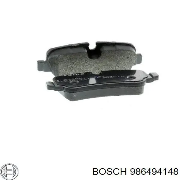 986494148 Bosch колодки гальмові задні, дискові
