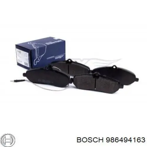 986494163 Bosch колодки гальмівні передні, дискові