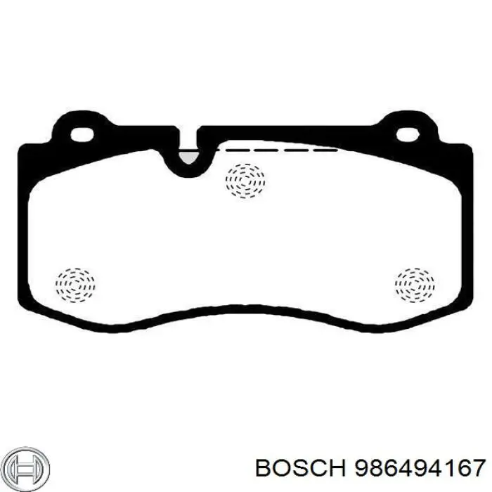Гальмівні колодки Bosch 986494167 ціна, від 48.35 USD