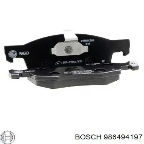 986494197 Bosch Передні гальмівні колодки