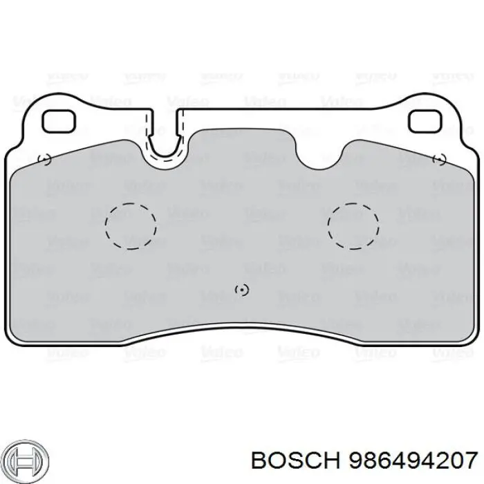Гальмівні колодки Bosch 986494207 ціна, від 40.82 USD