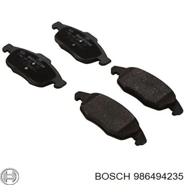 Купити 986494235 Bosch Колодки гальмівні передні, дискові