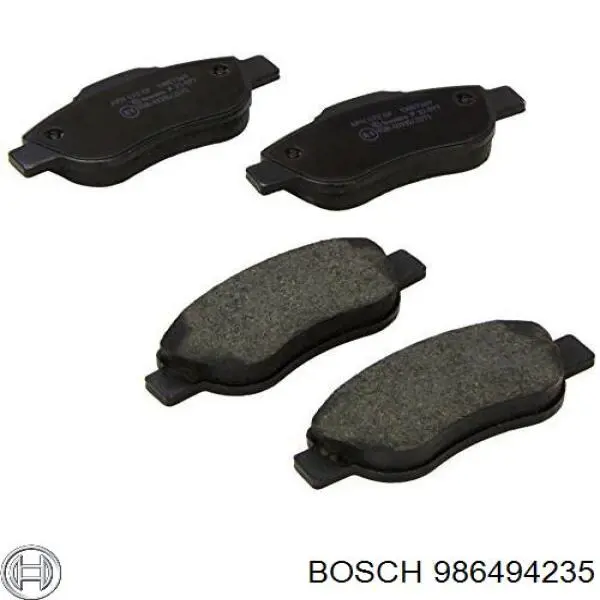 Передні тормозні колодки 986494235 Bosch