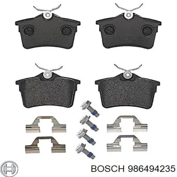 986494235 Bosch Передні гальмівні колодки